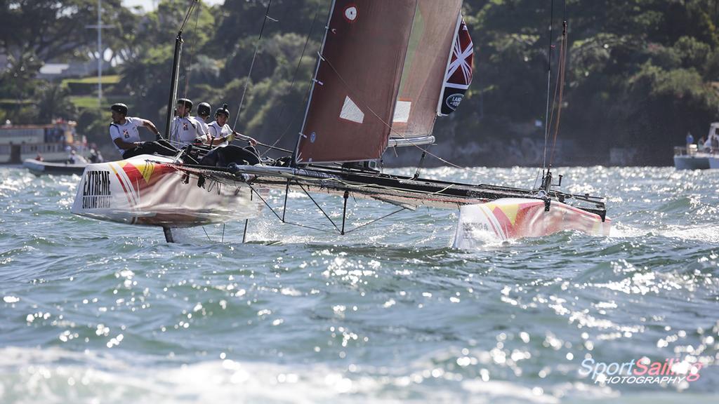 Team Australia - Langman and co. - Act Eight Extreme Sailing Series Sydney © Beth Morley - Sport Sailing Photography http://www.sportsailingphotography.com